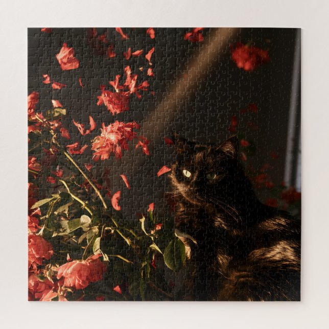 Quebra-cabeça Gatos Bloom à Meia-Noite (Vertical)