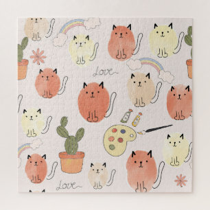 Quebra-cabeça Gatos De Gatinhos-gatinhos: Padrões Animais Bons