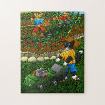 Gatos De Jardinagem De Verão