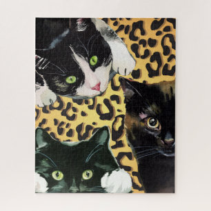 Quebra-cabeça Gatos de Kitten Kaboodle na Impressão Leopard