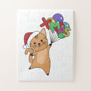 Quebra-cabeça Gatos De Noite De Natal