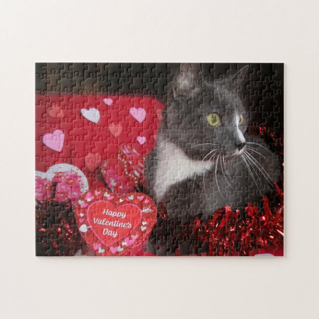 Quebra-cabeça "Gatos e beijos" (Horizontal)