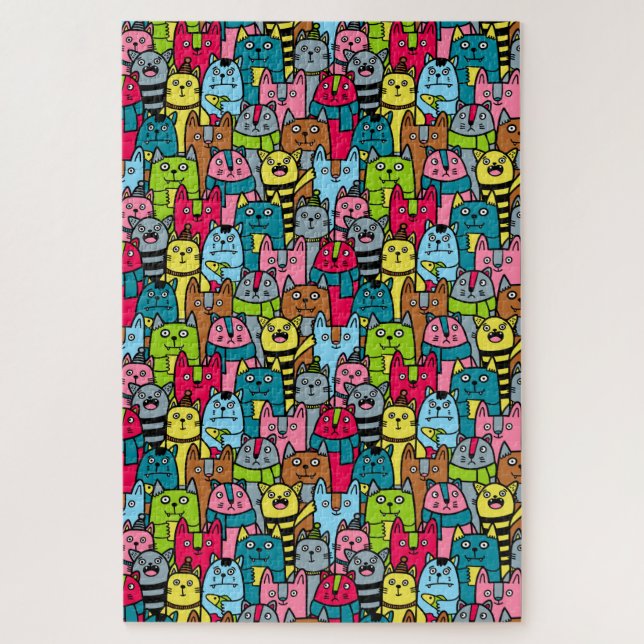 Quebra-cabeça Gatos e gatinhos (Vertical)