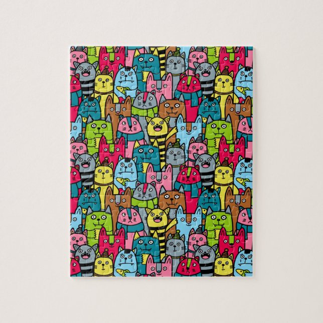 Quebra-cabeça Gatos e gatinhos (Vertical)