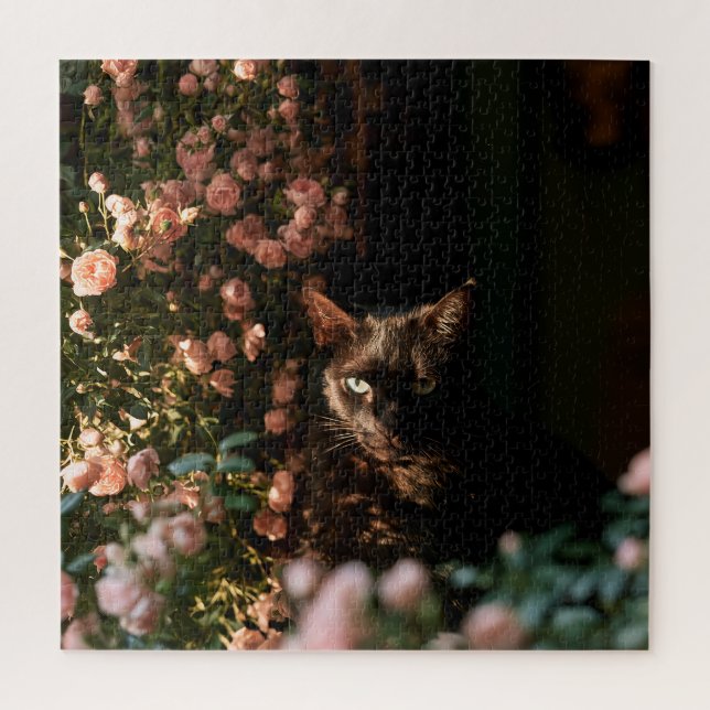 Quebra-cabeça Gatos Flor de Meia-Noite (Vertical)