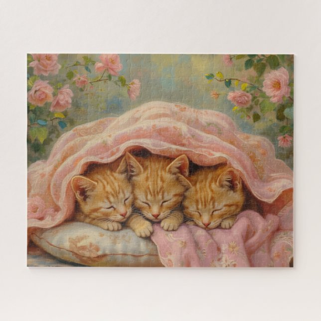 Quebra-cabeça Gatos Gingados Adormecidos (Horizontal)