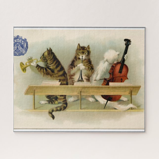 Quebra-cabeça "Gatos Musicais" (Horizontal)