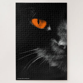 Quebra-cabeça Gatos Pretos Reinam - Olhos Laranja