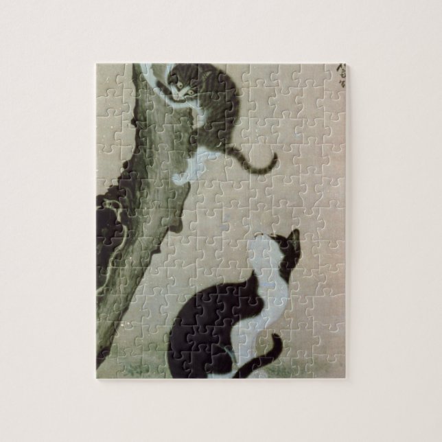 Quebra-cabeça Gatos, século XVII (tinta na seda) (Vertical)