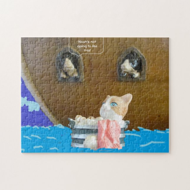 Quebra-cabeça Gatos, sempre tomando banho. (Horizontal)