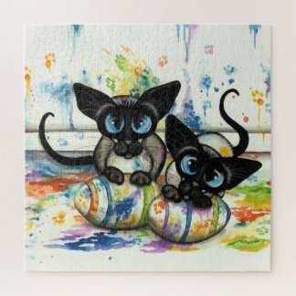 Quebra-cabeça Gatos Siameses por Bihrle