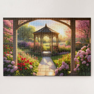 Quebra-cabeça Gazebo no Jardim