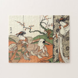 Quebra-cabeça Geisha maiko ukiyo-e, guanense oriental