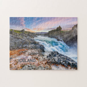 Quebra-cabeça Geitafoss Waterfall, Islândia