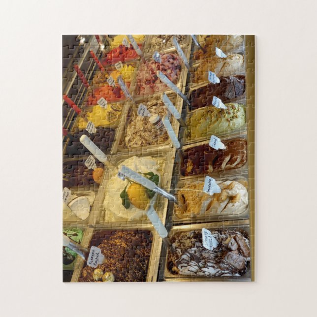 Quebra-cabeça Gelato italiano - Sorvete delicioso da Itália (Vertical)