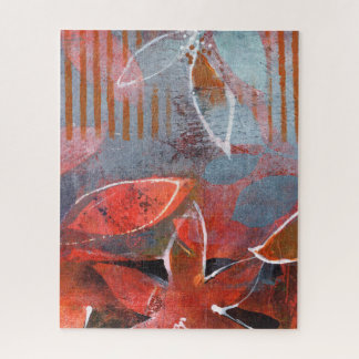 Quebra-cabeça Gelli Plate monoprint 011