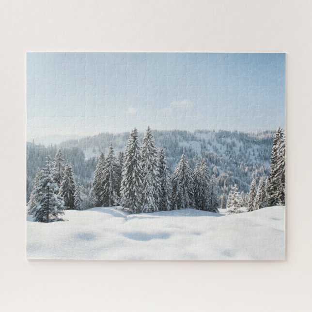 Quebra-cabeça Gelo e neve | Allgäu Bavaria Alemanha (Horizontal)