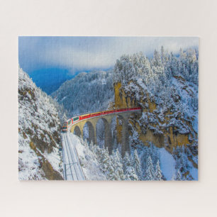Quebra-cabeça Gelo e neve Bernina Express, Suiça