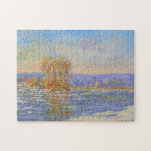 Quebra-cabeça Gelo flutuante em Bennecourt Monet Fine Art
