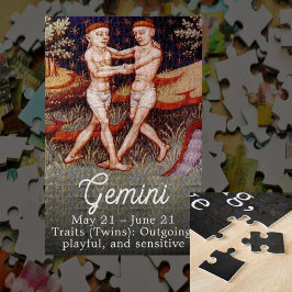 Quebra-cabeça Gemini, a Festa de aniversário dos Sinais Gêmeos Z