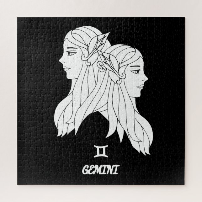 Quebra-cabeça Gemini Silhouette (Vertical)