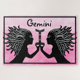 Quebra-cabeça Gemini Sinal de Arte Desenhada Mão Sinal de Horósc