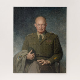 Quebra-cabeça General Dwight Eisenhower 5 Star - Retrato Pintado