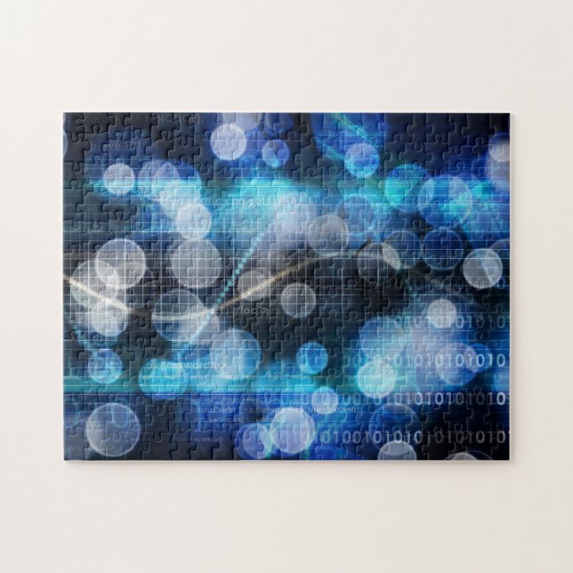 Quebra-cabeça Genes da ciência médica do ADN e da química de (Horizontal)