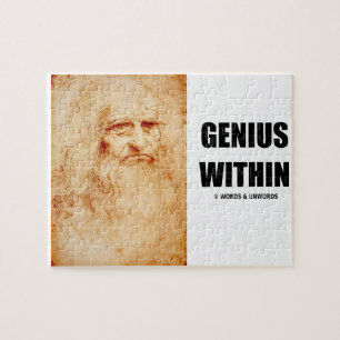 Quebra-cabeça Gênio dentro (Auto-Retrato de Leonardo da Vinci)