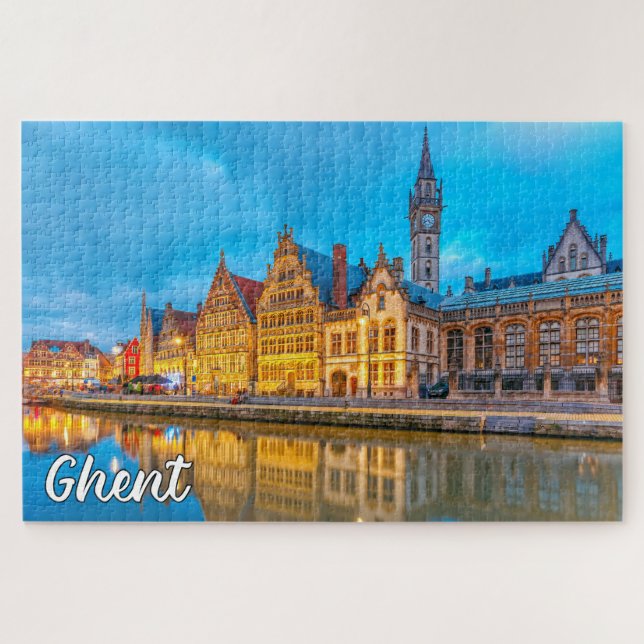 Quebra-cabeça Gent, Bélgica (Horizontal)