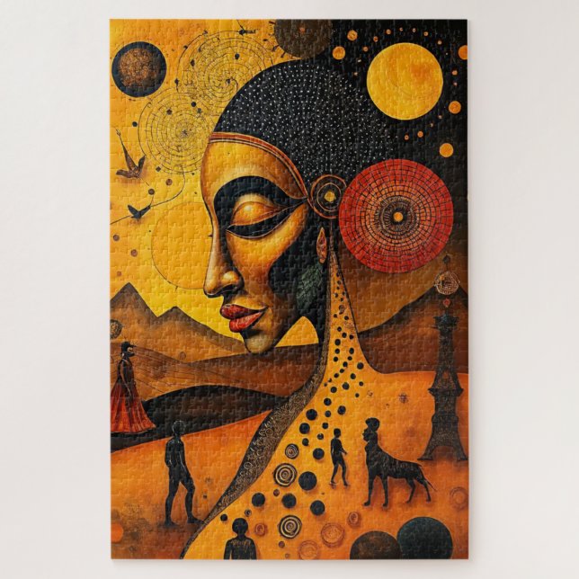 Quebra-cabeça GeoFusion – Modern Shapes Puzzle (Vertical)