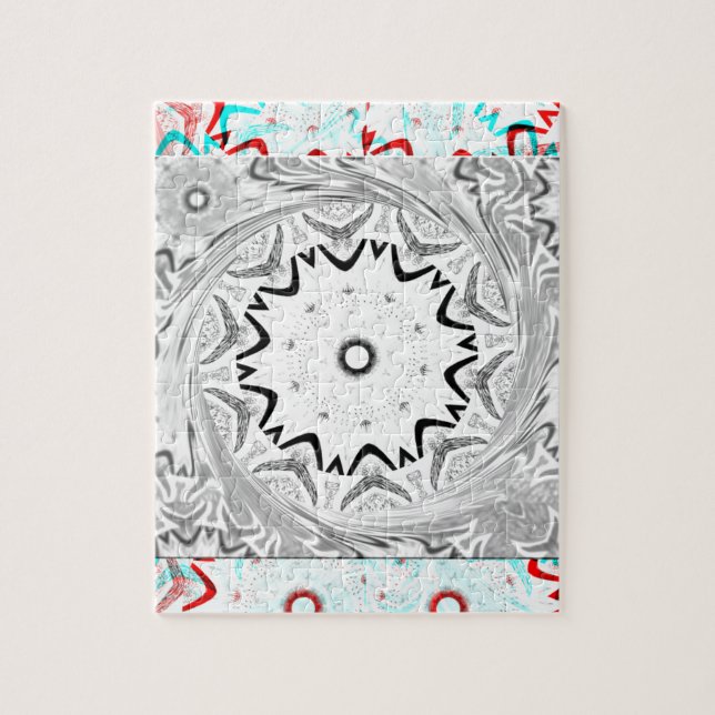 Quebra-cabeça Geometria Ciana Rosa África (Vertical)