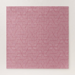 Quebra-cabeça Geometria de Linha: Textura Vintage Moderna