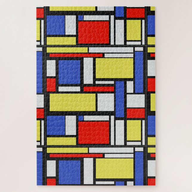 Quebra-cabeça Geometria de Mondrian (Vertical)