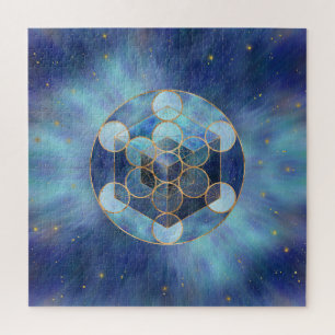 Quebra-cabeça Geometria Sagrada do Cubo da Metatron