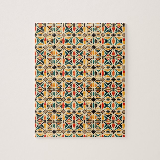 Quebra-cabeça Geometric Watercolor Mosaic (Vertical)