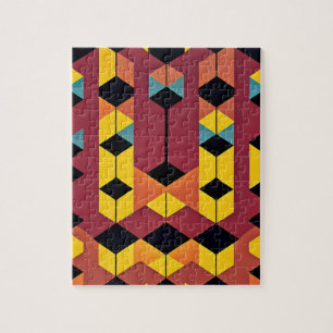 Quebra-cabeça Geométrico Abstrato