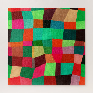 Quebra-cabeça Geométrico colorido: Abstrato Textura sem costura