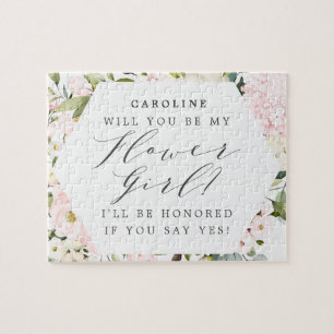 Quebra-cabeça Geométrico cora a proposta floral da menina de