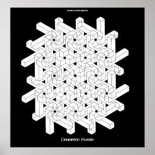 QUEBRA-CABEÇA GEOMÉTRICO - Poster