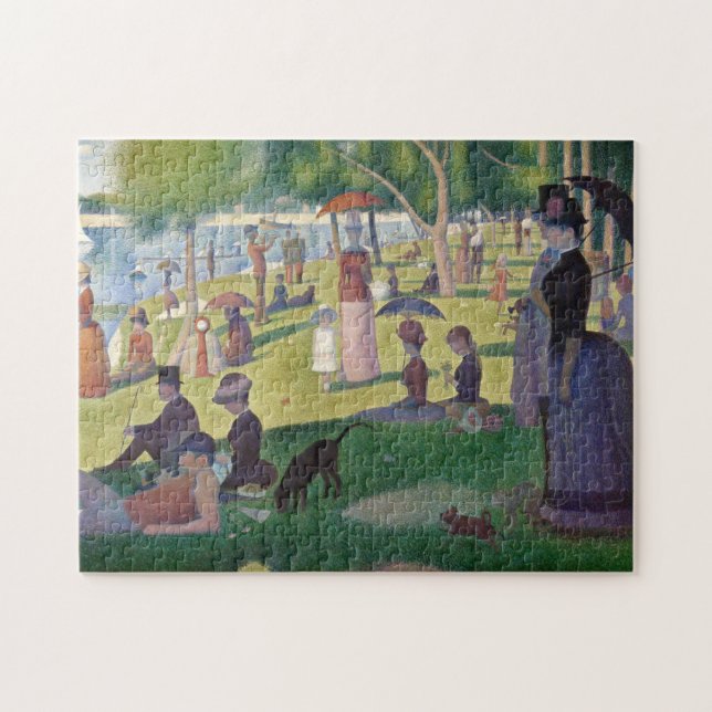 Quebra-cabeça GEORGE SEURAT - Uma tarde de domingo 1884 (Horizontal)