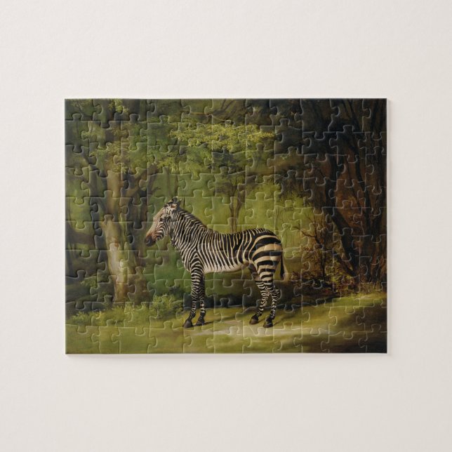 Quebra-cabeça George Stubbs| A Zebra, 1763 (óleo na canvas) (Horizontal)