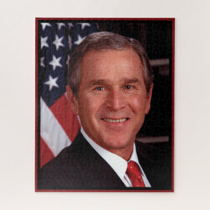 Quebra-cabeça George W Bush Presidente da Casa Branca Retrato