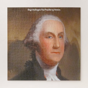 Quebra-cabeça George Washington 1rua Presidente da América.