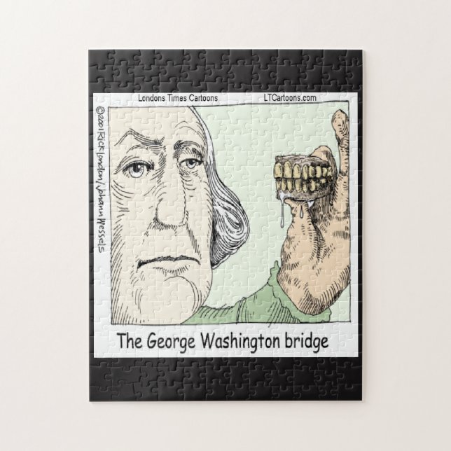 Quebra-cabeça George Washington Bridge Funny Jigsee Quebra-cabeç (Vertical)