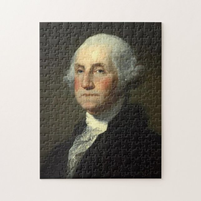 Quebra-cabeça George Washington por Gilbert Stuart - Circa 1800 (Vertical)