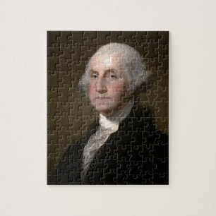 Quebra-cabeça George Washington - retrato da arte do vintage