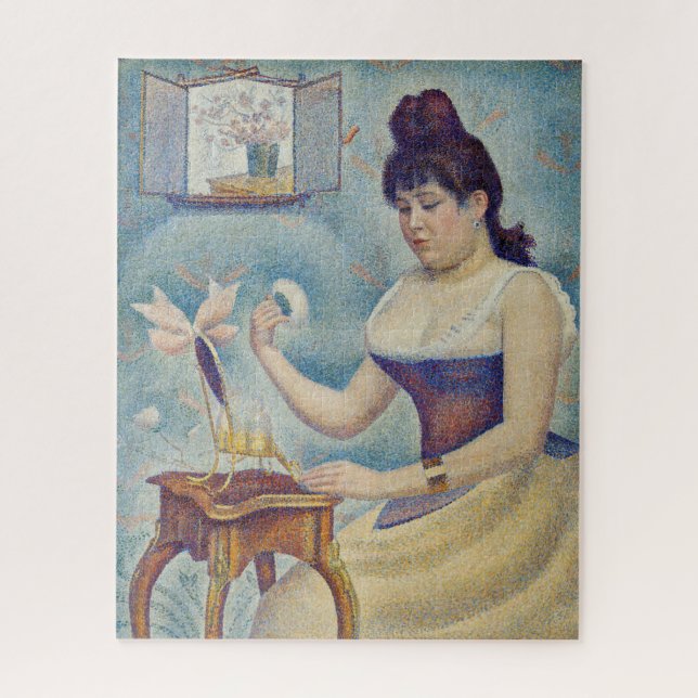 Quebra-cabeça Georges Seurat - Jovens mulheres se alimentando (Vertical)