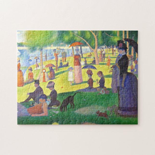 Quebra-cabeça Georges Seurat La Grande Jatte pintura de arte (Horizontal)