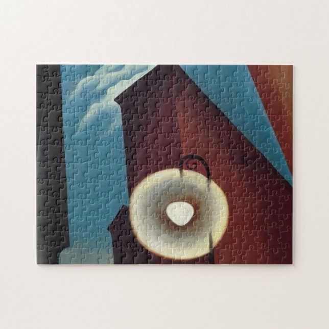 Quebra-cabeça Georgia O'Keeffe chamada nueva york luna (Horizontal)